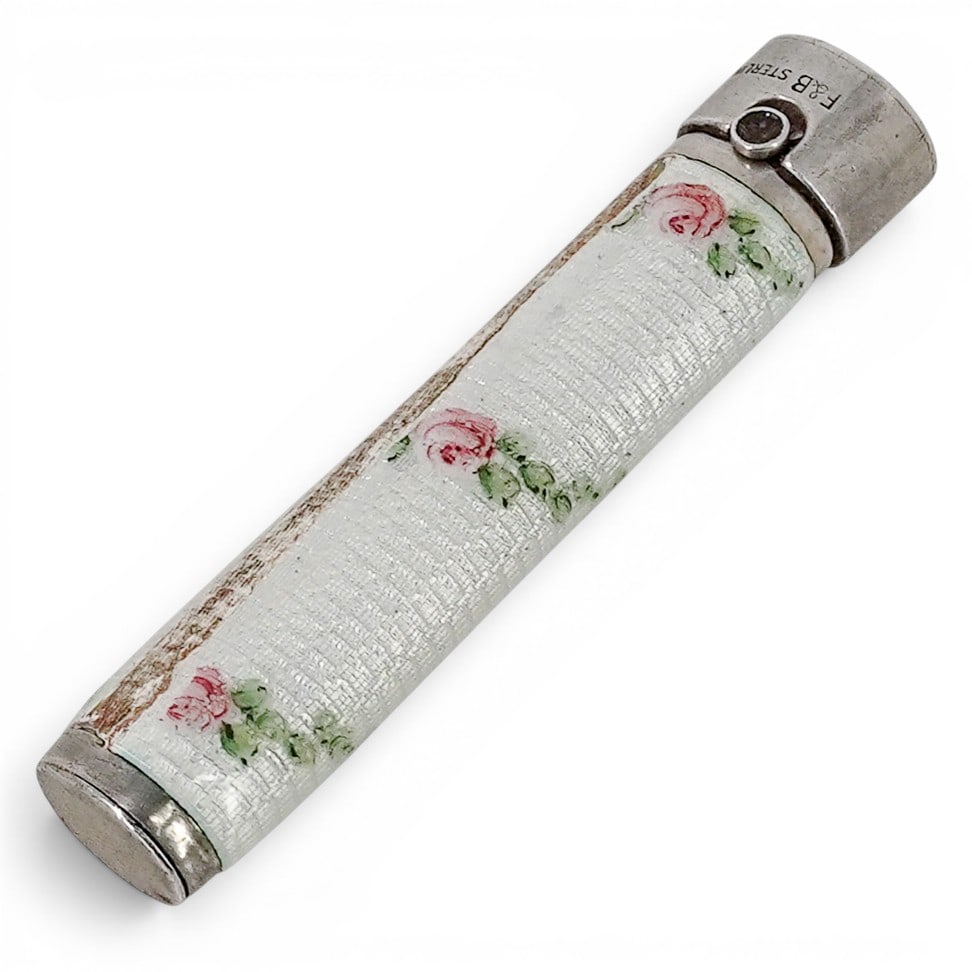 Foster & Bailey Enameled Sterling Lipstick Holder (1 of 6)
