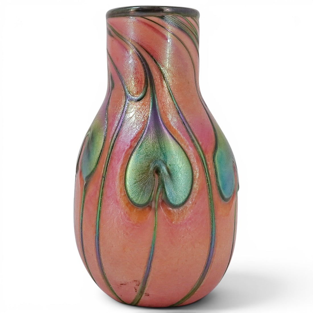 Charles Lotton (Amer., 1935-2021) Pulled Heart Studio Glass Vase (1 of 6)