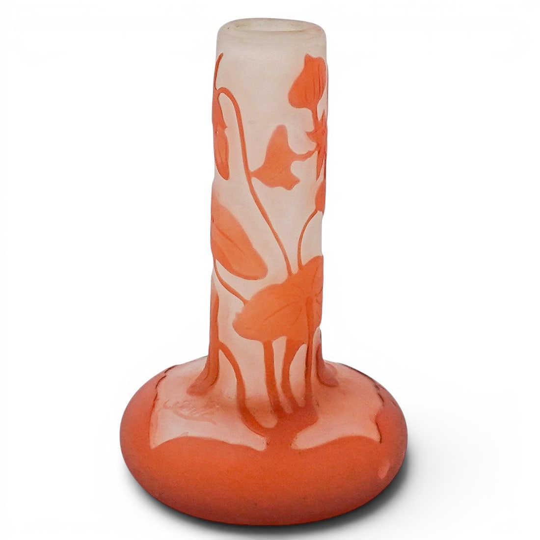Miniature Galle Cameo Glass Bud Vase (1 of 8)
