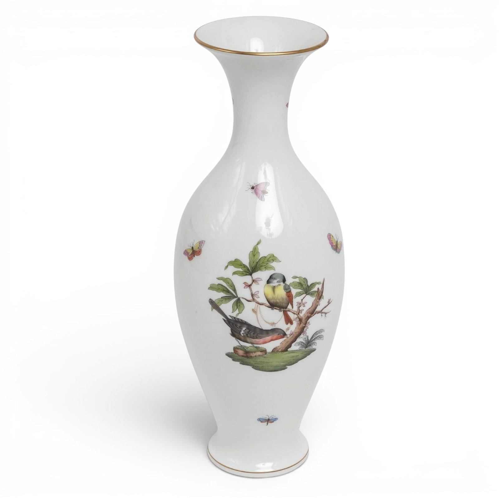 Herend "Rothschild Bird" Porcelain Vase (1 of 5)