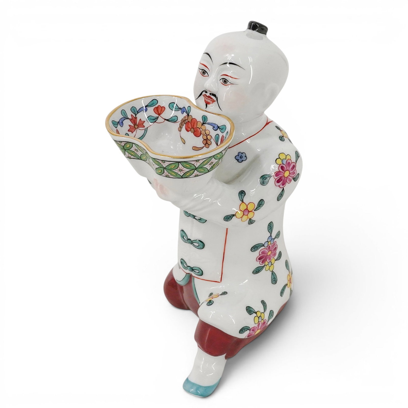 Herend Porcelain Chinese Keeling Man Salt Cellar (1 of 9)