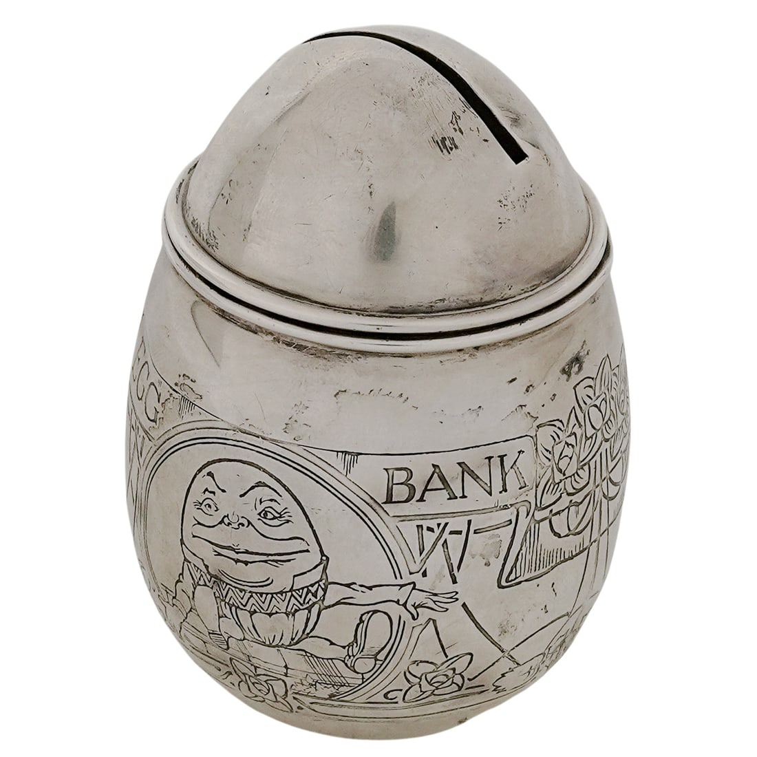 Gorham Loaded Sterling Humpty Dumpty Coin Bank (1 of 7)