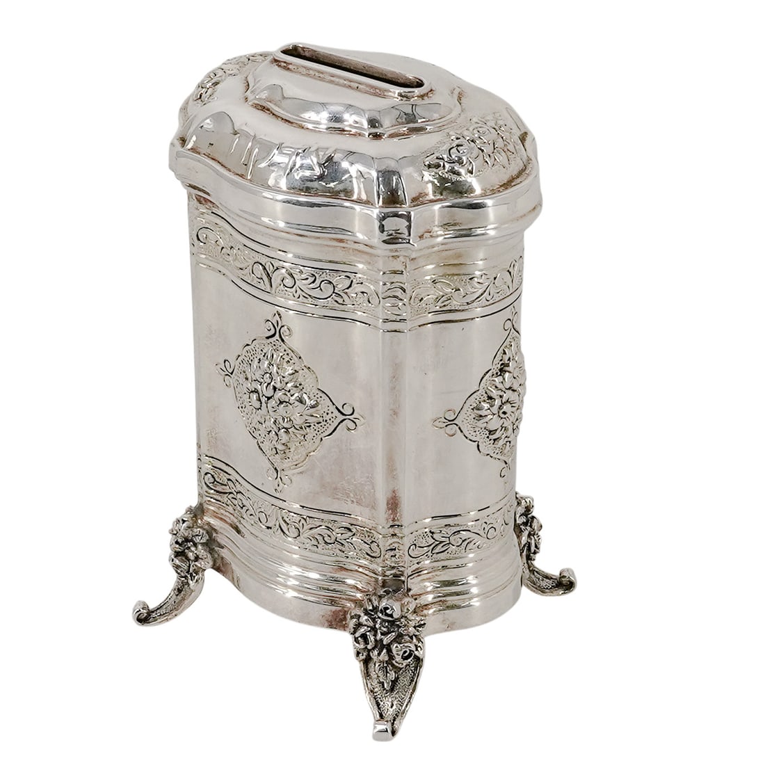 Hazorfim Judaic Sterling Silver Tzedakah Box (1 of 9)
