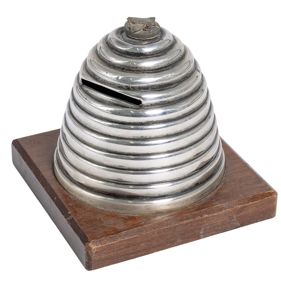 Webster Co. Sterling Beehive Coin Bank (1 of 5)
