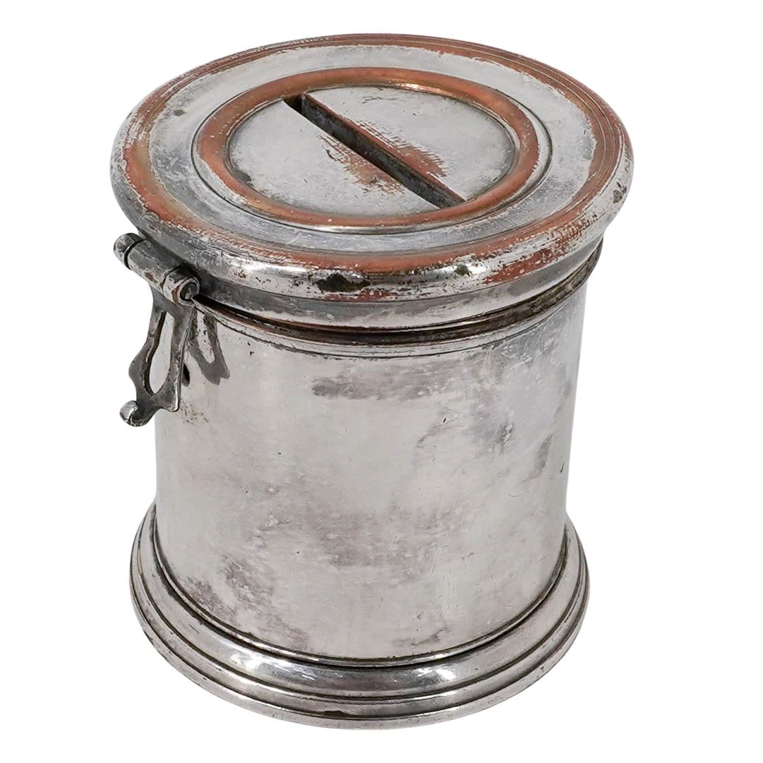 Russian Silver Plated Tzedakah/Coin Bank Box (1 of 9)
