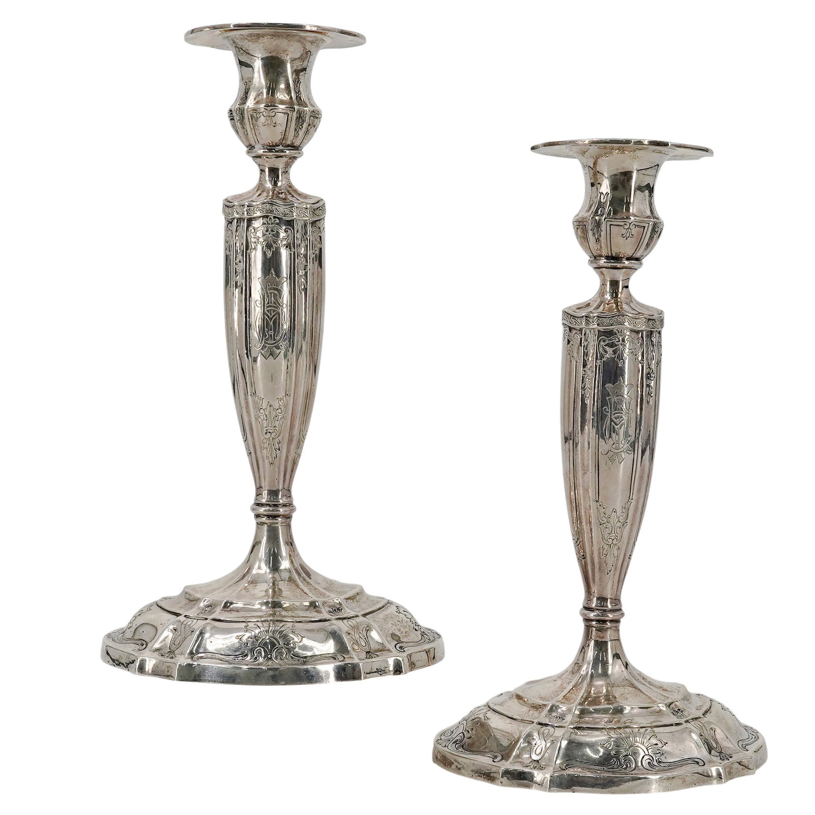 Pair Grogan & Co. Sterling Silver Candlesticks (1 of 9)
