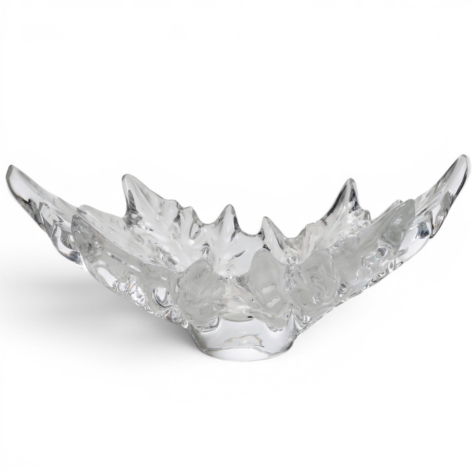 Lalique "Champs-Elysees"Crystal Bowl: Lalique "Champs-Elysees"Crystal Bowl 1951. French This is an iconic clear-and-frosted crystal centerpiece known as the "Champs-Élysées" bowl, originally designed by Marc Lalique (son of René Laliqu