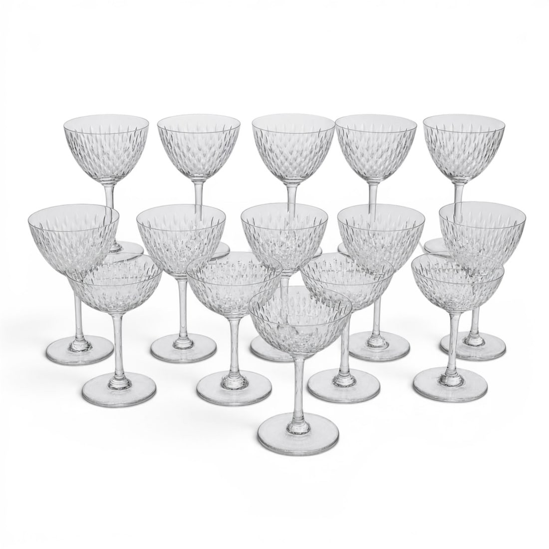 (15 pc) Baccarat Paris Champagne & Wine Glasses (1 of 6)