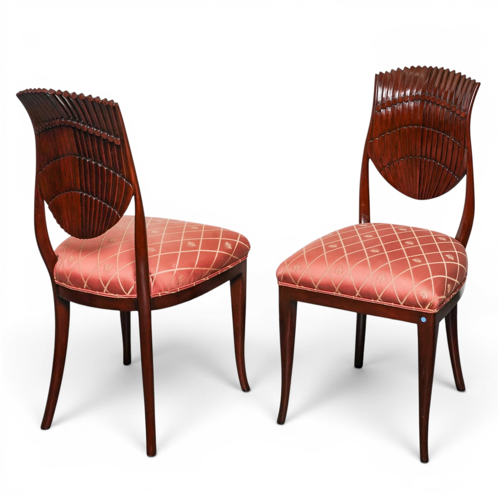 Pair of Maitland Smith Fan Back Chairs (1 of 8)