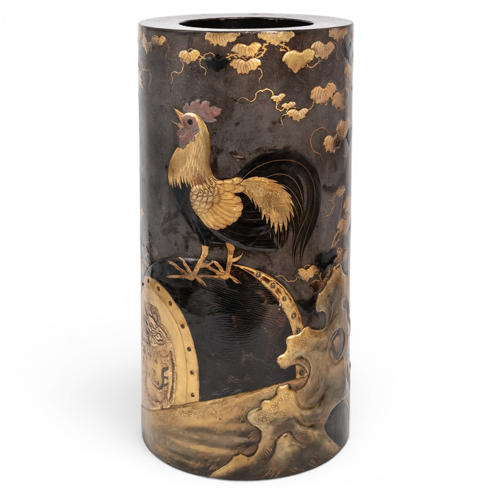 Antique Japanese Lacquered Umbrella Stand (1 of 13)