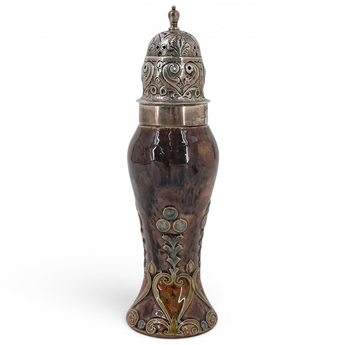 Royal Doulton Lambeth Sterling Mounted Sugar Caster (1 of 9)