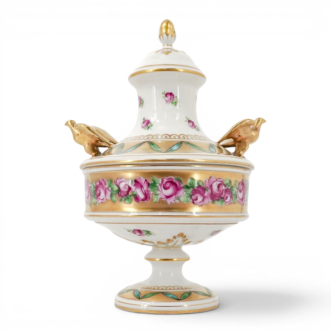 Dresden Gilt Porcelain Potpurri Holder (1 of 11)