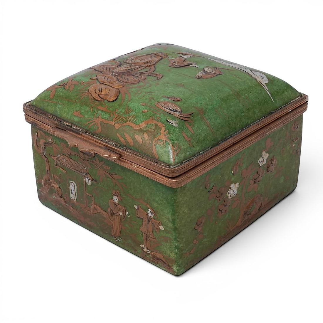 Antique French Chinoiserie Porcelain Box (1 of 11)