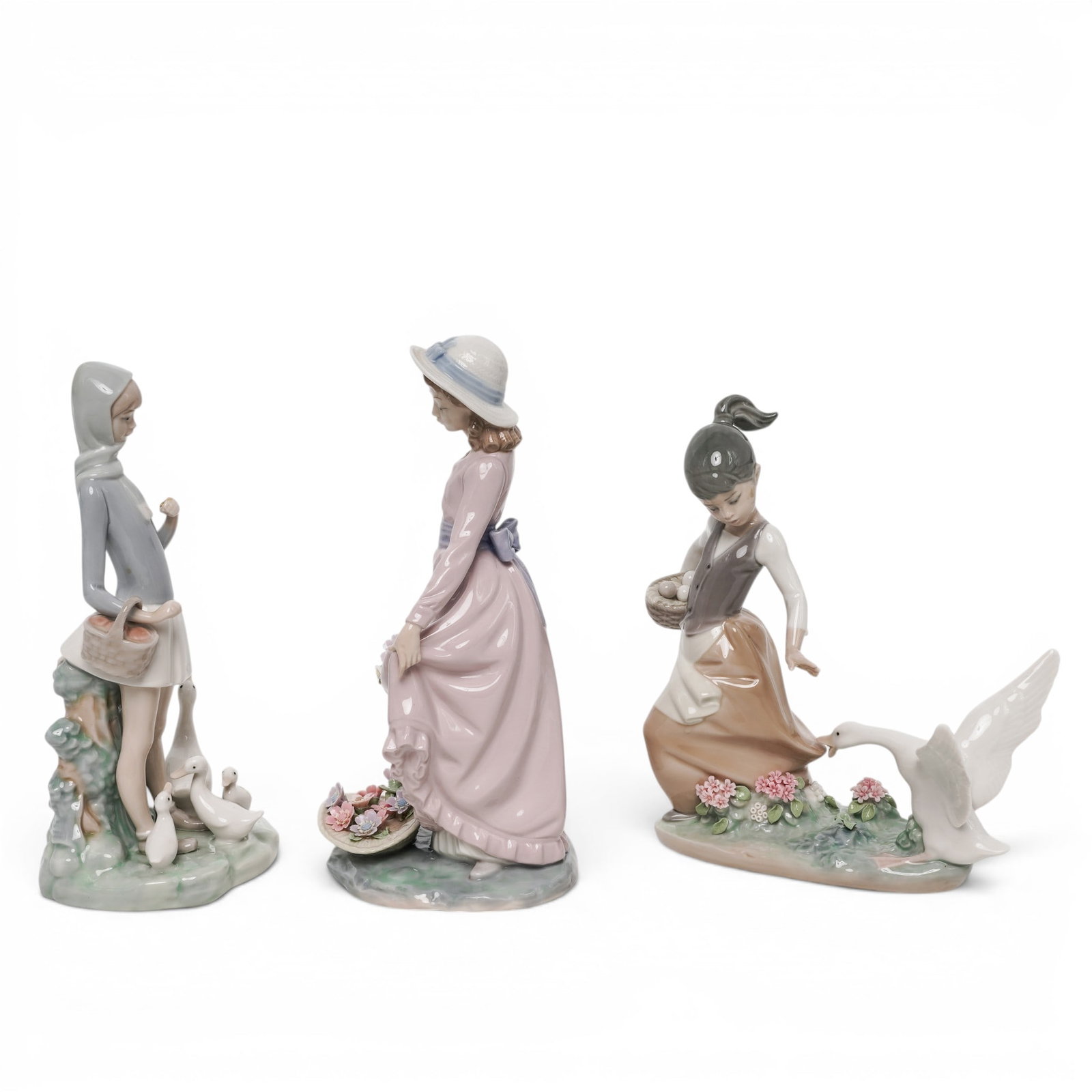 (3 pcs) Lladro Porcelain Figurines - 7