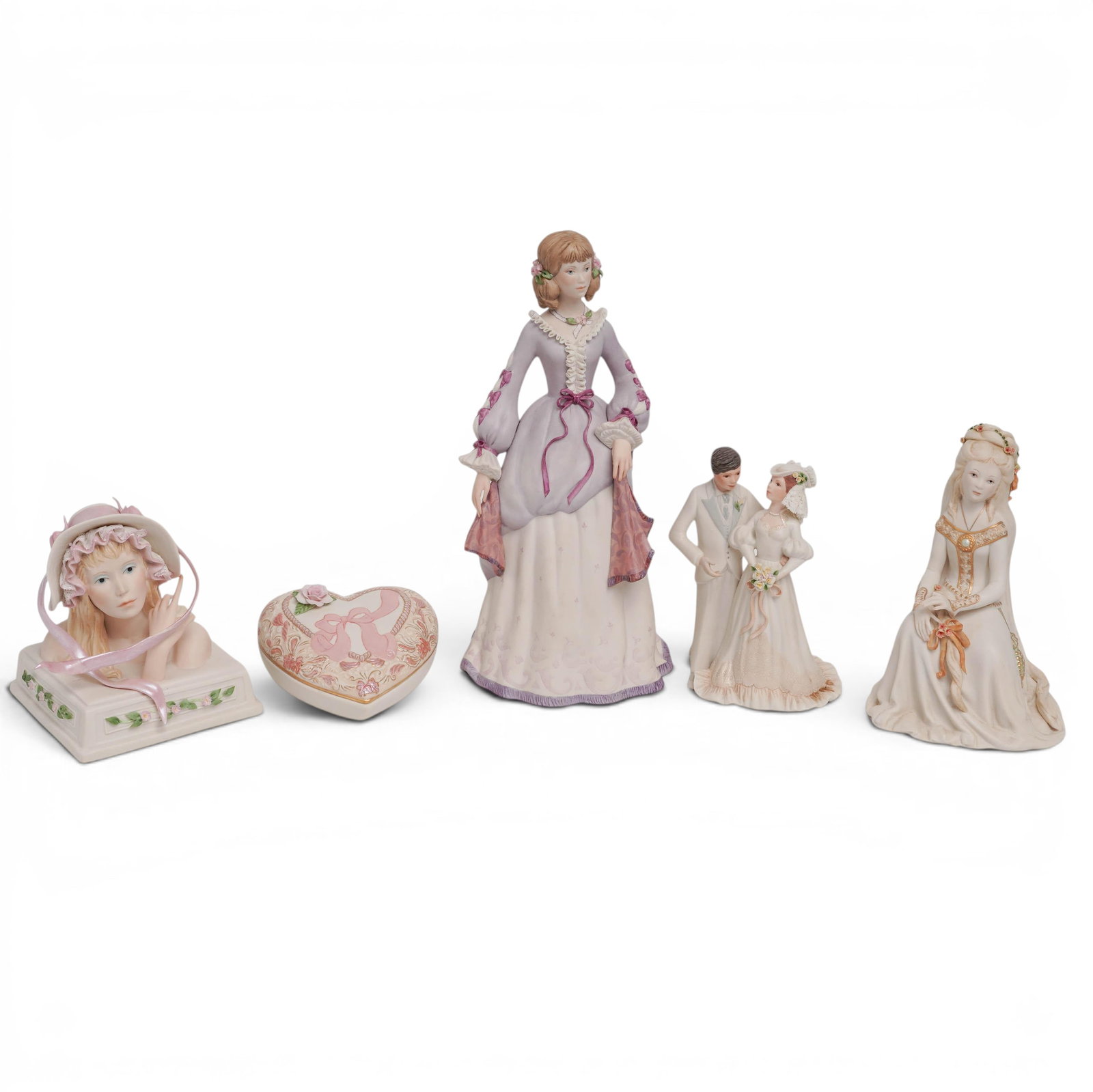 (5 pcs) Cybis Bisque Porcelain Grouping (1 of 14)