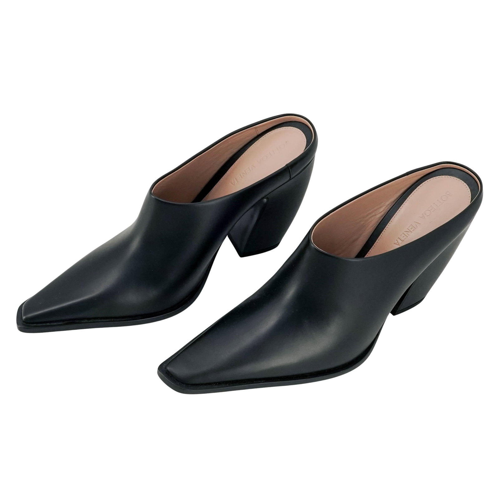 Bottega Veneta Tex Leather Mules (1 of 6)