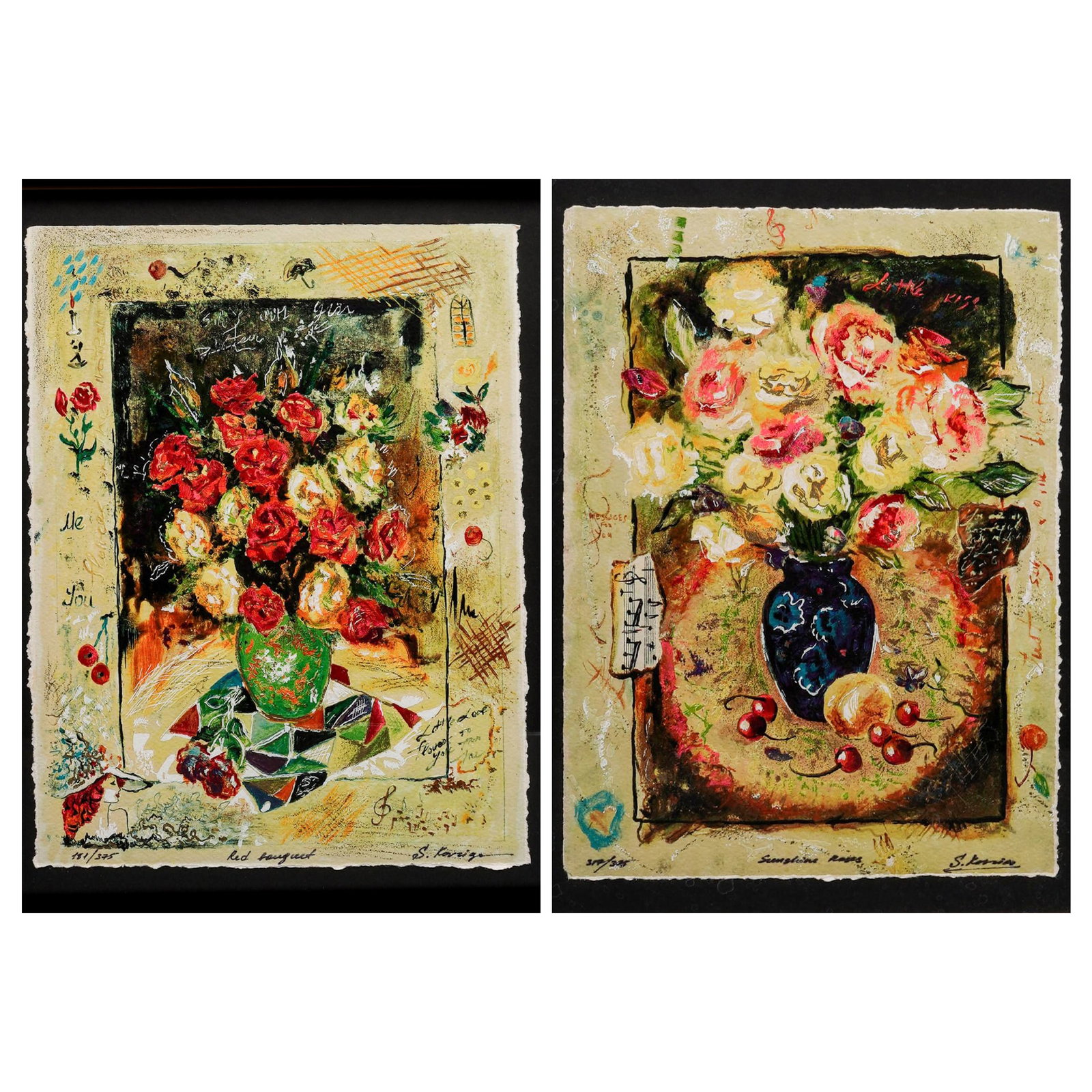 (2pc) Sergey Kovrigo (Russian, b. 1961) Serigraph With COA (1 of 19)