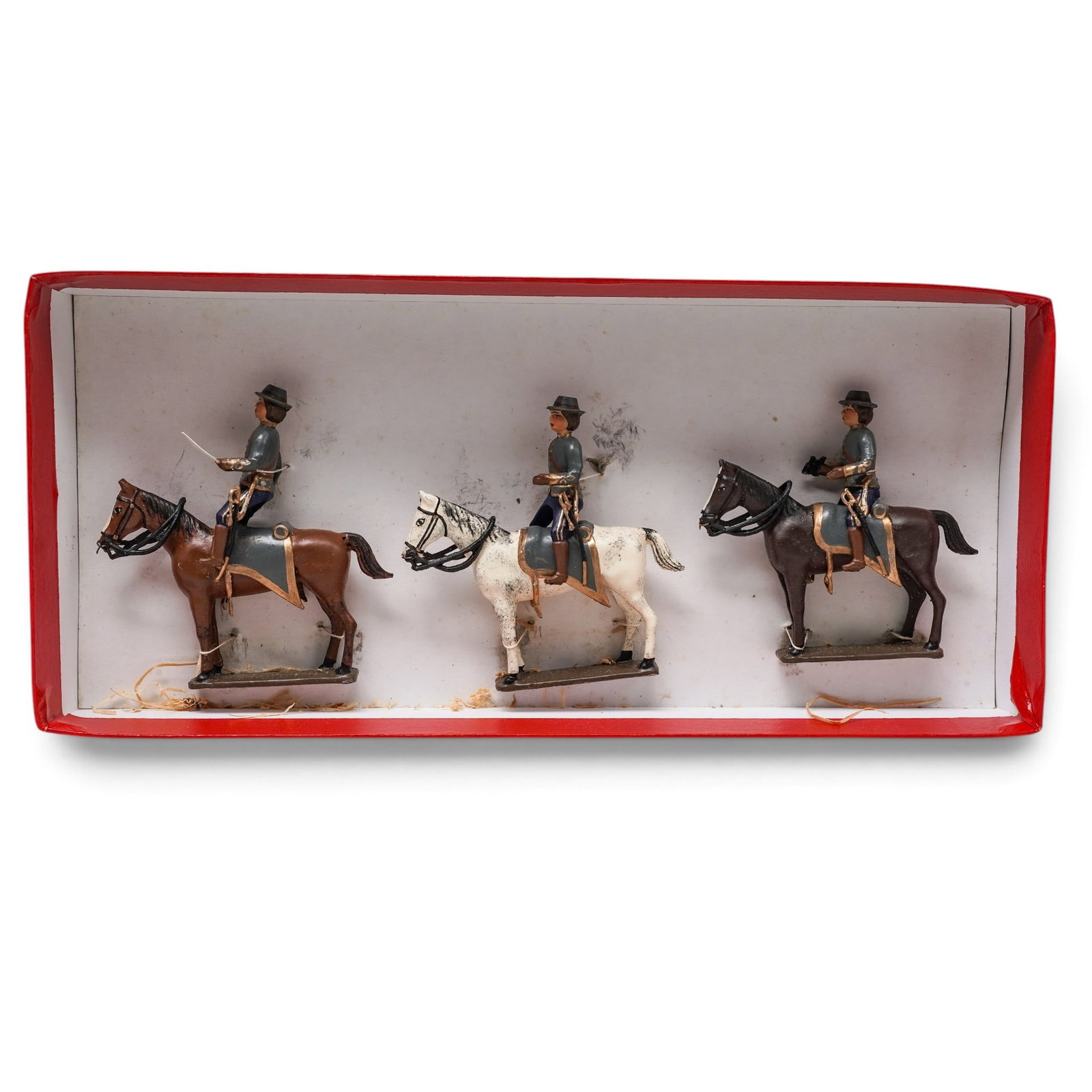 (3 Pc) CBG Mignot Soldat Plomb Lead Toy Cavalry Soldiers (1 of 7)