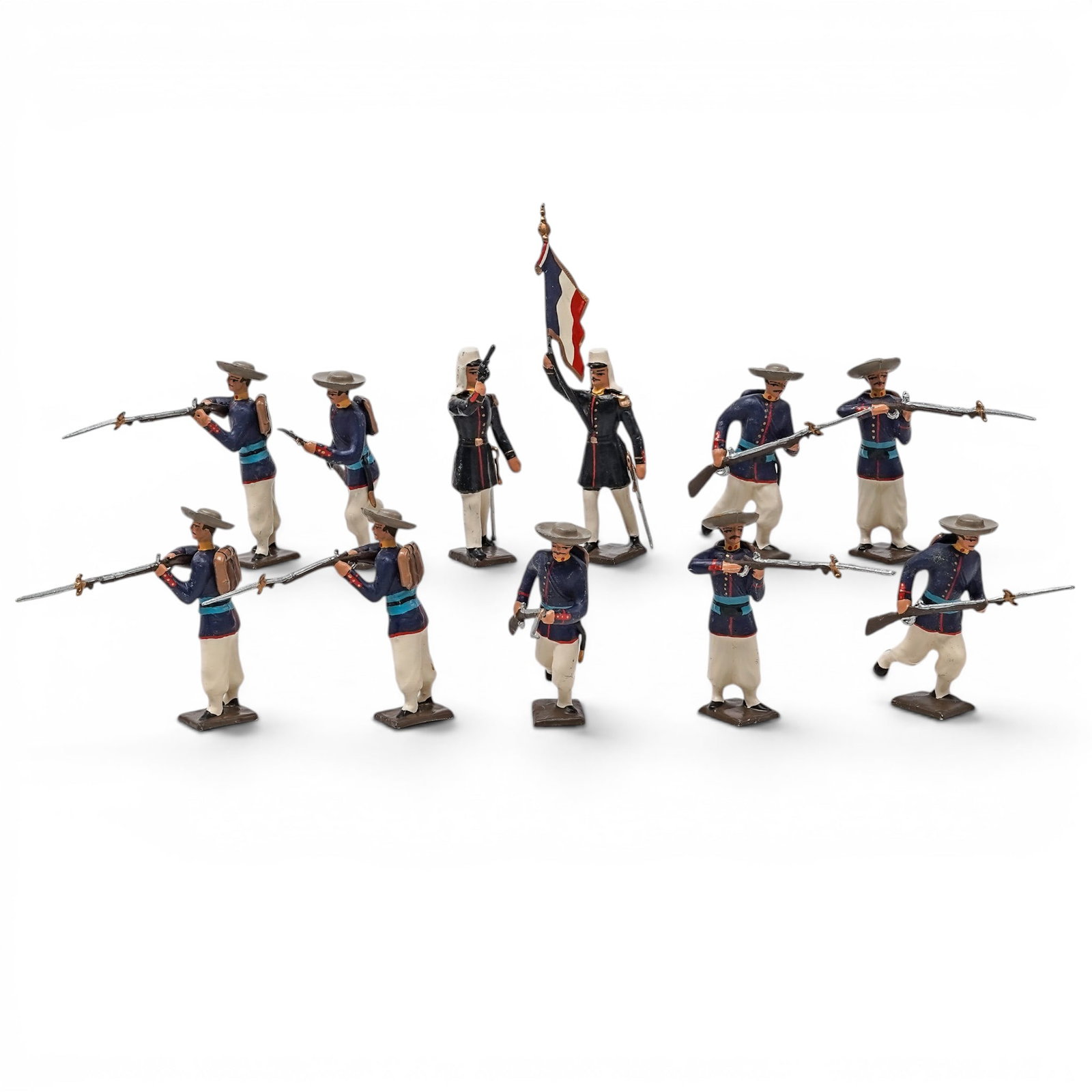 (11 Pc) CBG Mignot Soldat Plomb French Lead Toy Soldiers (1 of 5)