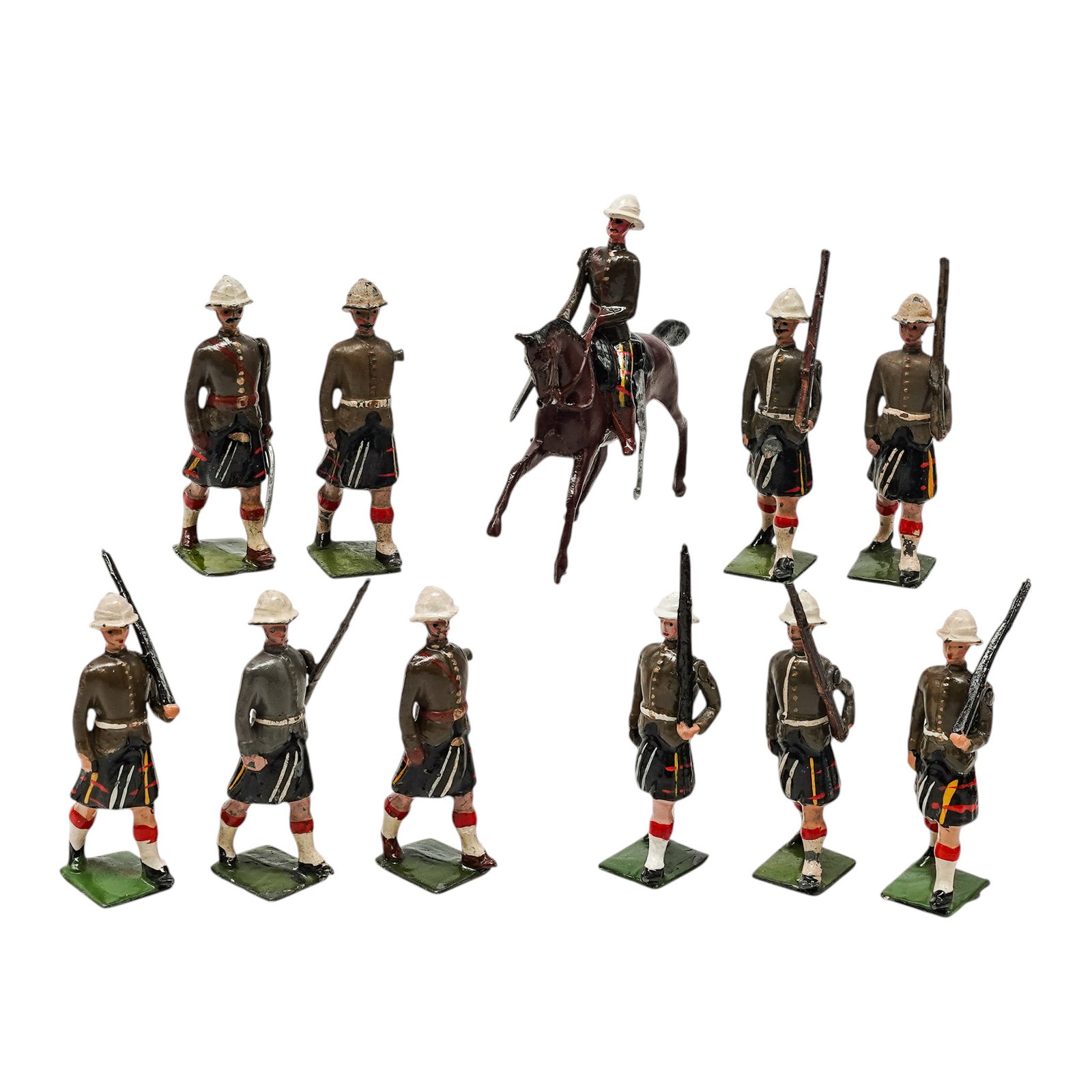 (11 Pc) Classic W. Britain Toy Soldiers Cameron Highlanders Infantry Regiment (1 of 5)