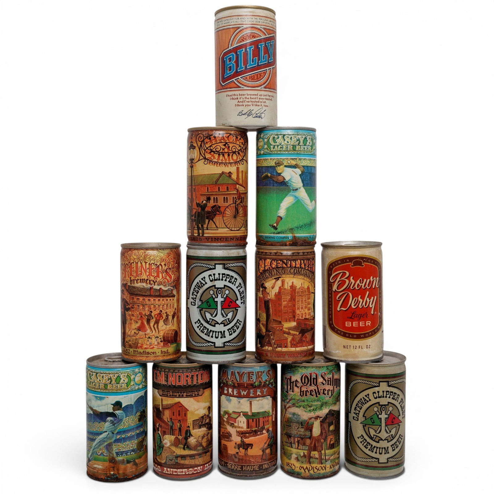 (12 pc) Lot of Vintage Beer Cans (1 of 6)