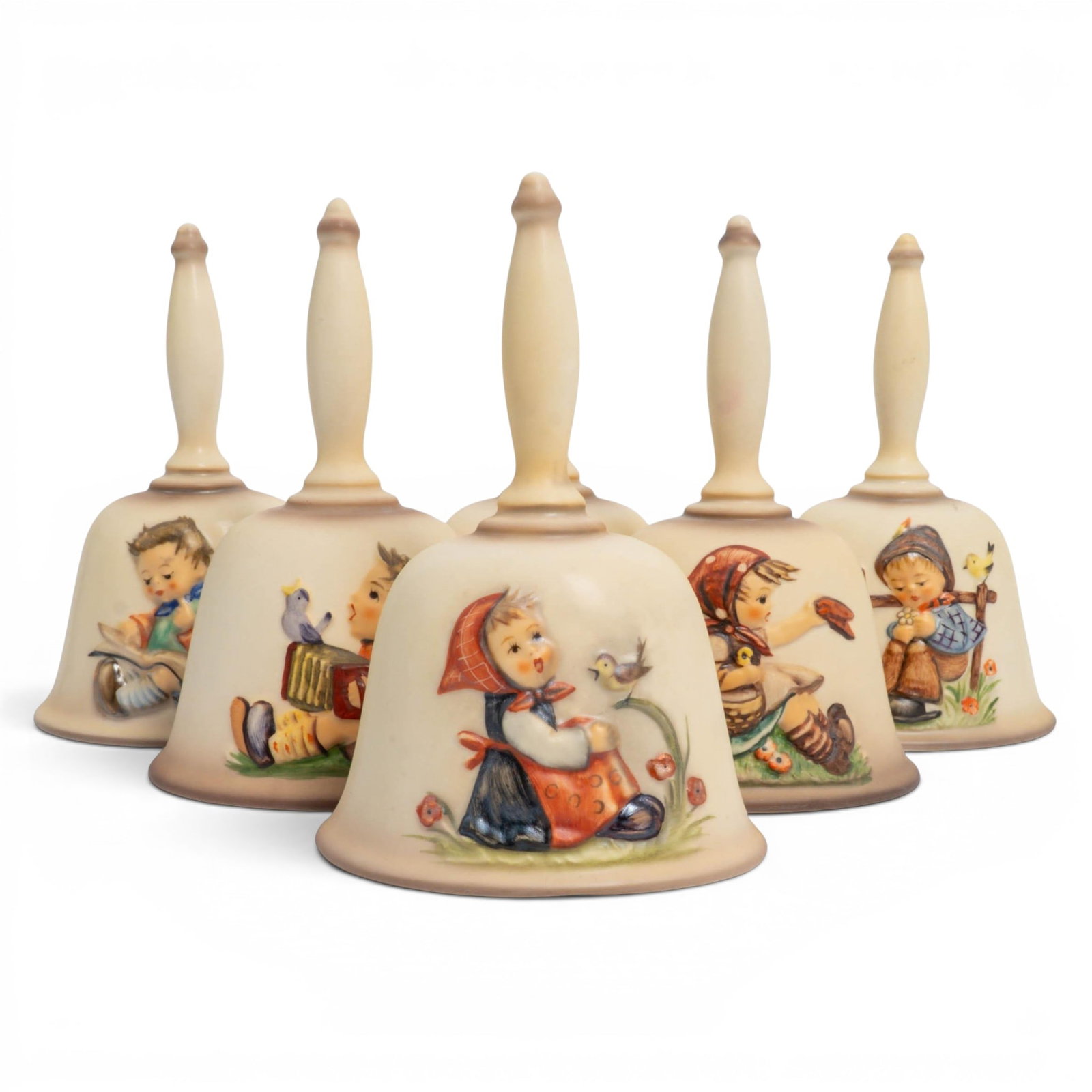 (6 pc) Vintage Goebel Hummel Annual Bells (1 of 6)
