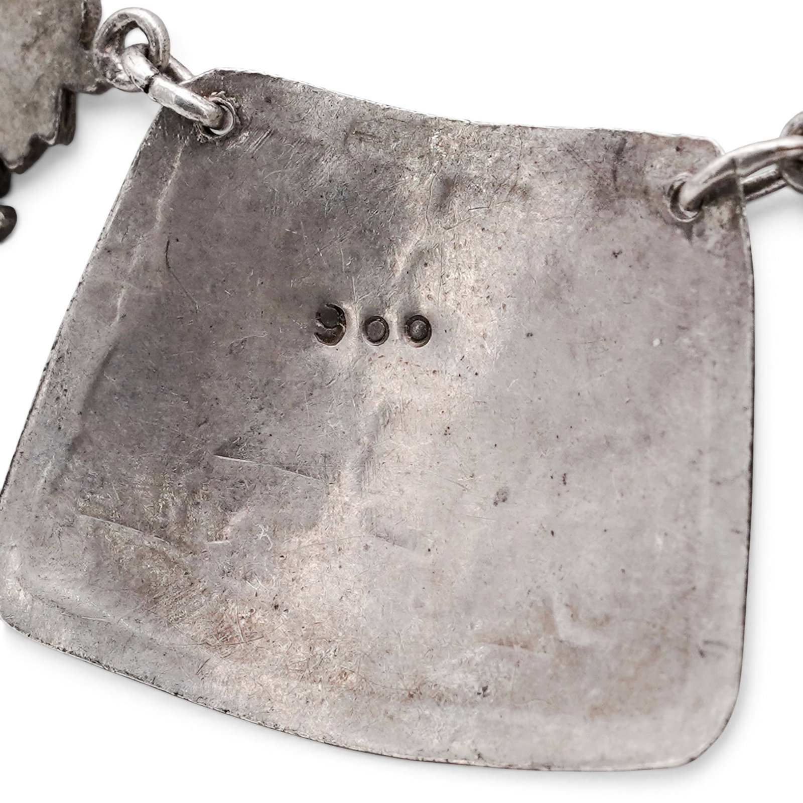 A Peruvian Silver Figural Panel Bracelet - 4