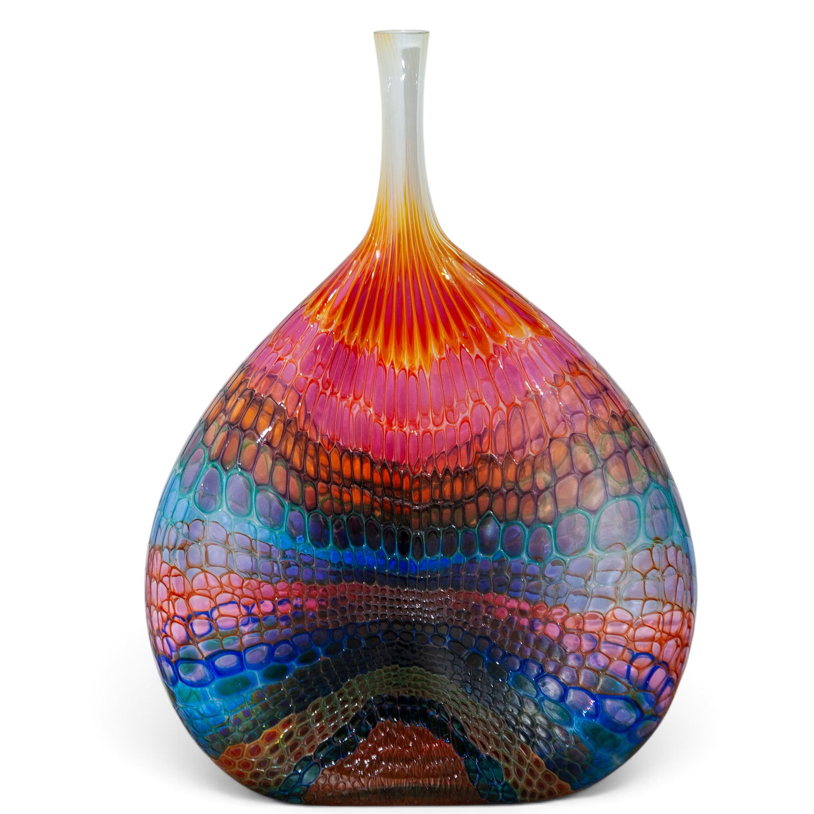 Stephen Rolfe Powell (American, 1951-2019) "Teasers Vessel" Murrine Glass Vase (1 of 9)
