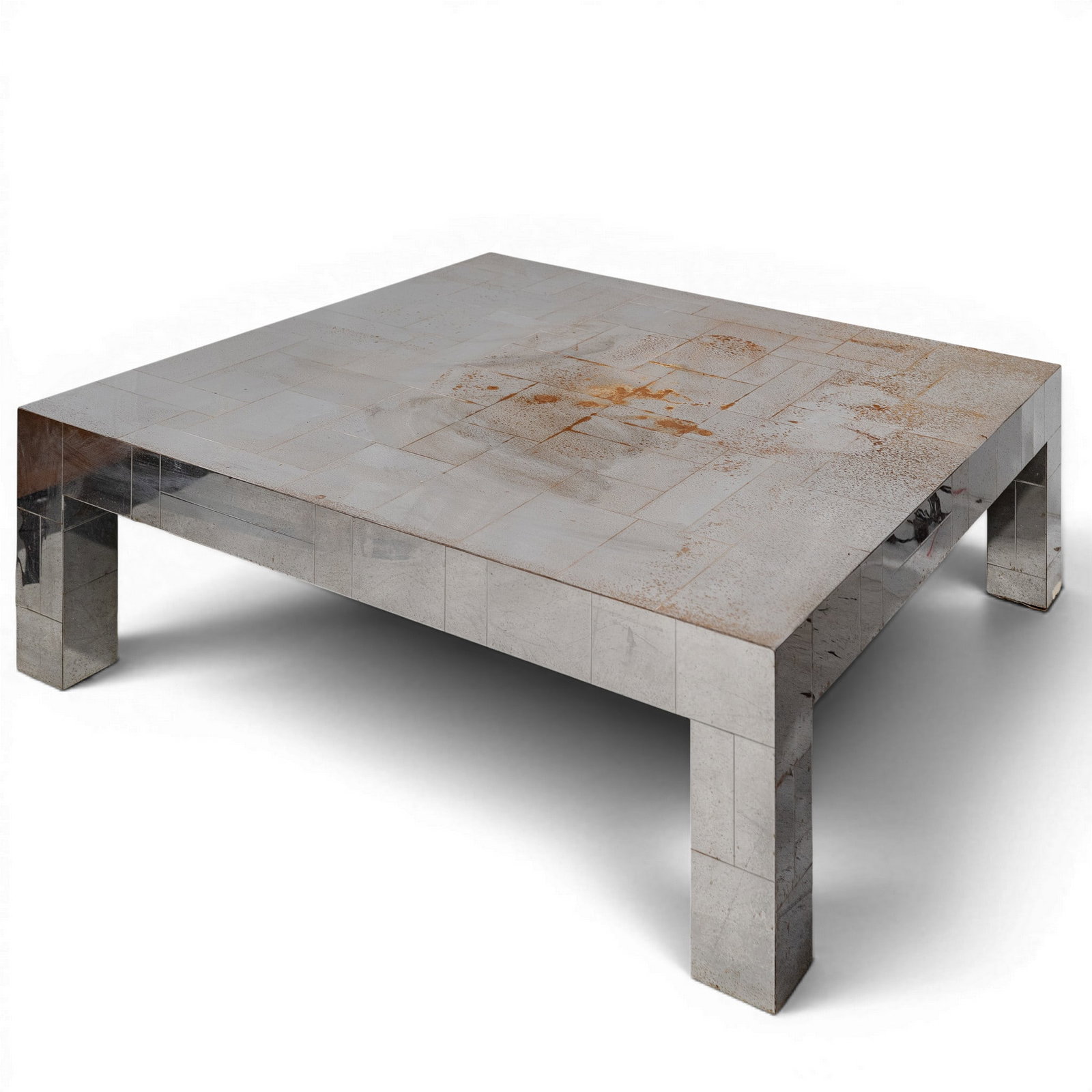 Paul Evans "Cityscape" Patchwork Chrome Coffee Table (1 of 5)