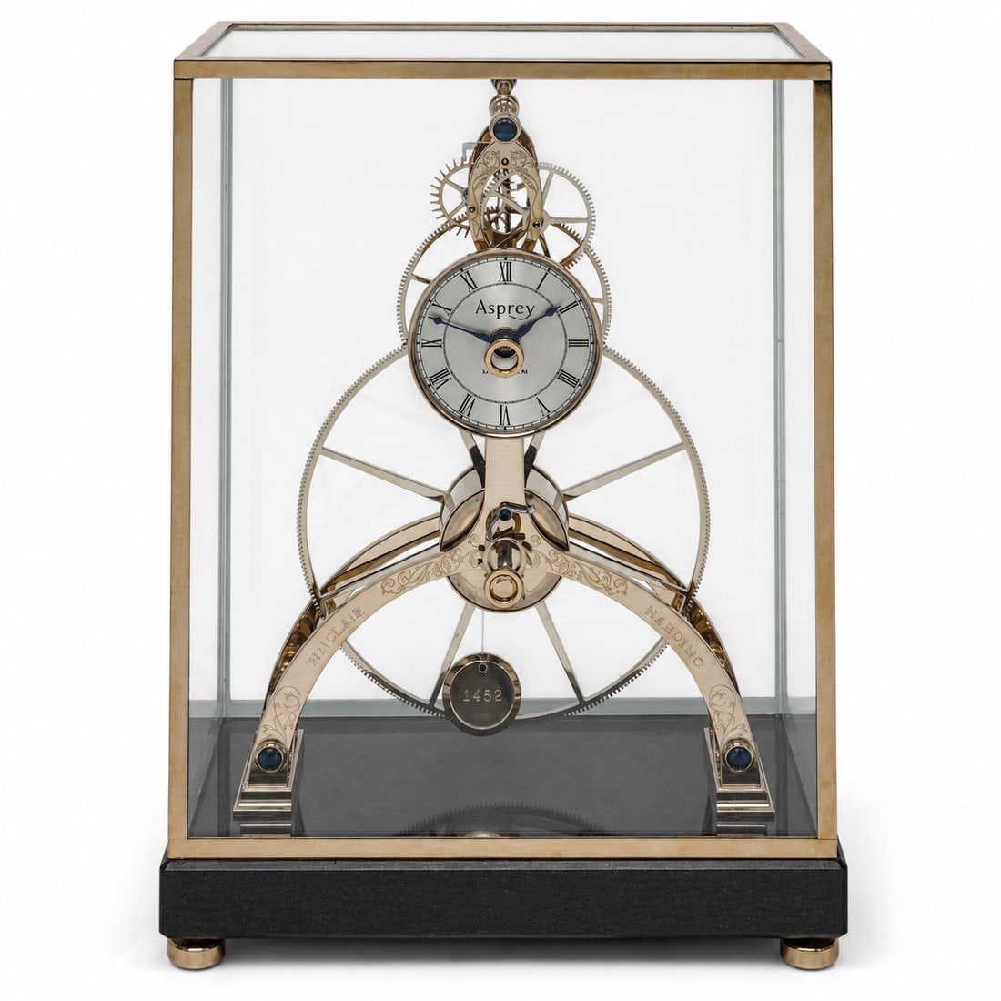 Asprey Harding Sinclair Great Wheel Skeleton Clock (1 of 16)