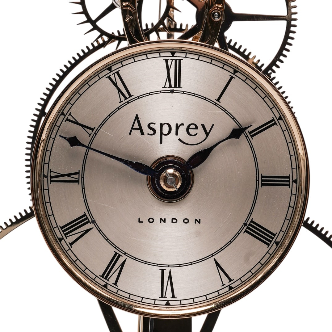 Asprey Harding Sinclair Great Wheel Skeleton Clock - 5