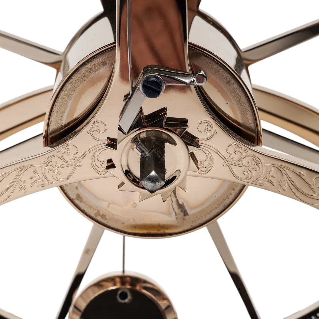 Asprey Harding Sinclair Great Wheel Skeleton Clock - 7