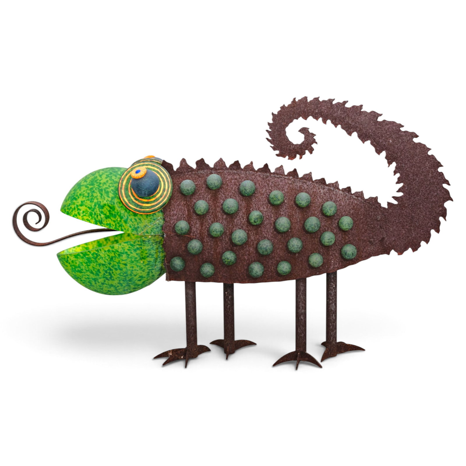 Borowski Glass Studio Chameleon Outdoor Sculpture (1 of 10)
