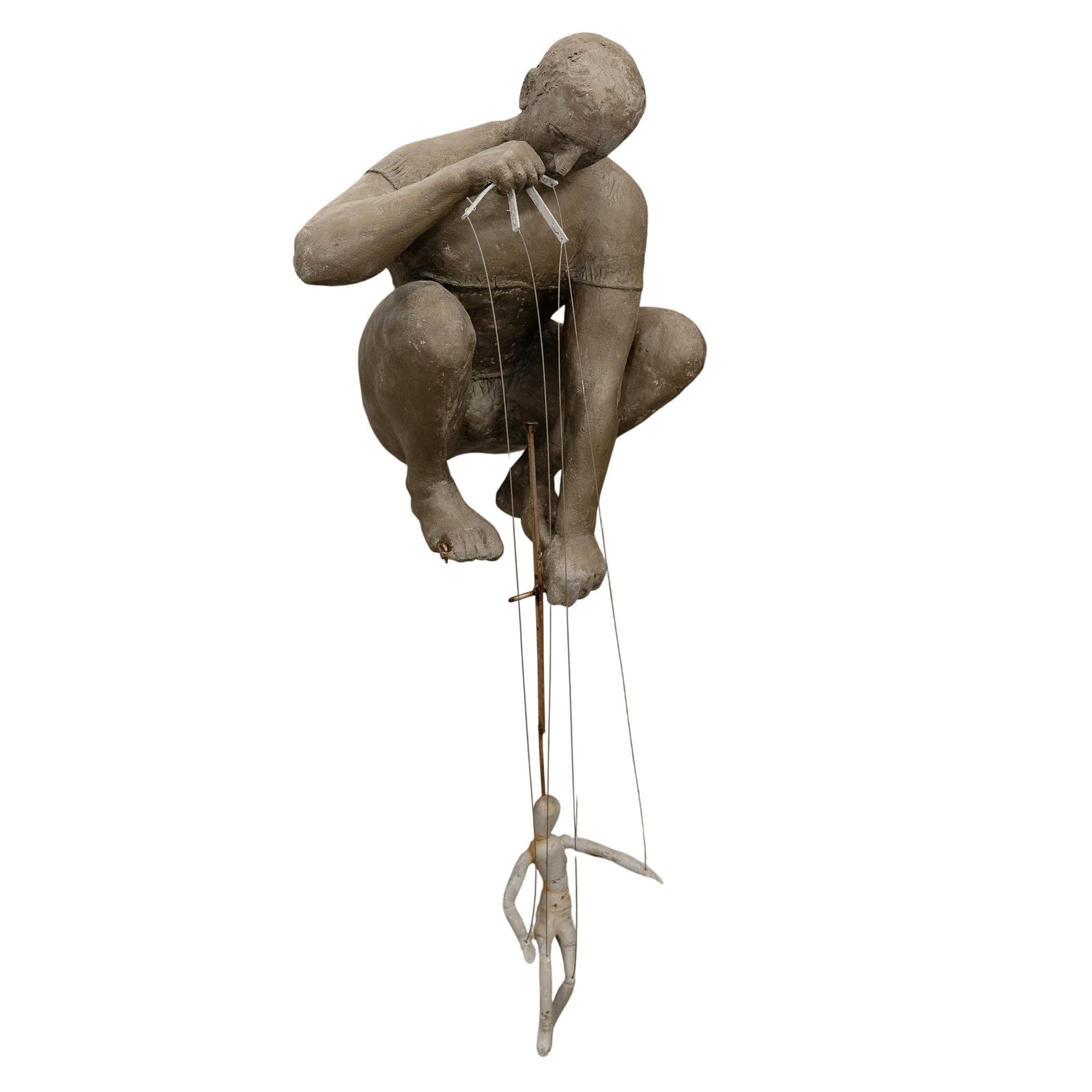 Jerzy Kedziora (Polish, b. 1947) "Puppeteer" Paper Mache Sculpture (1 of 11)