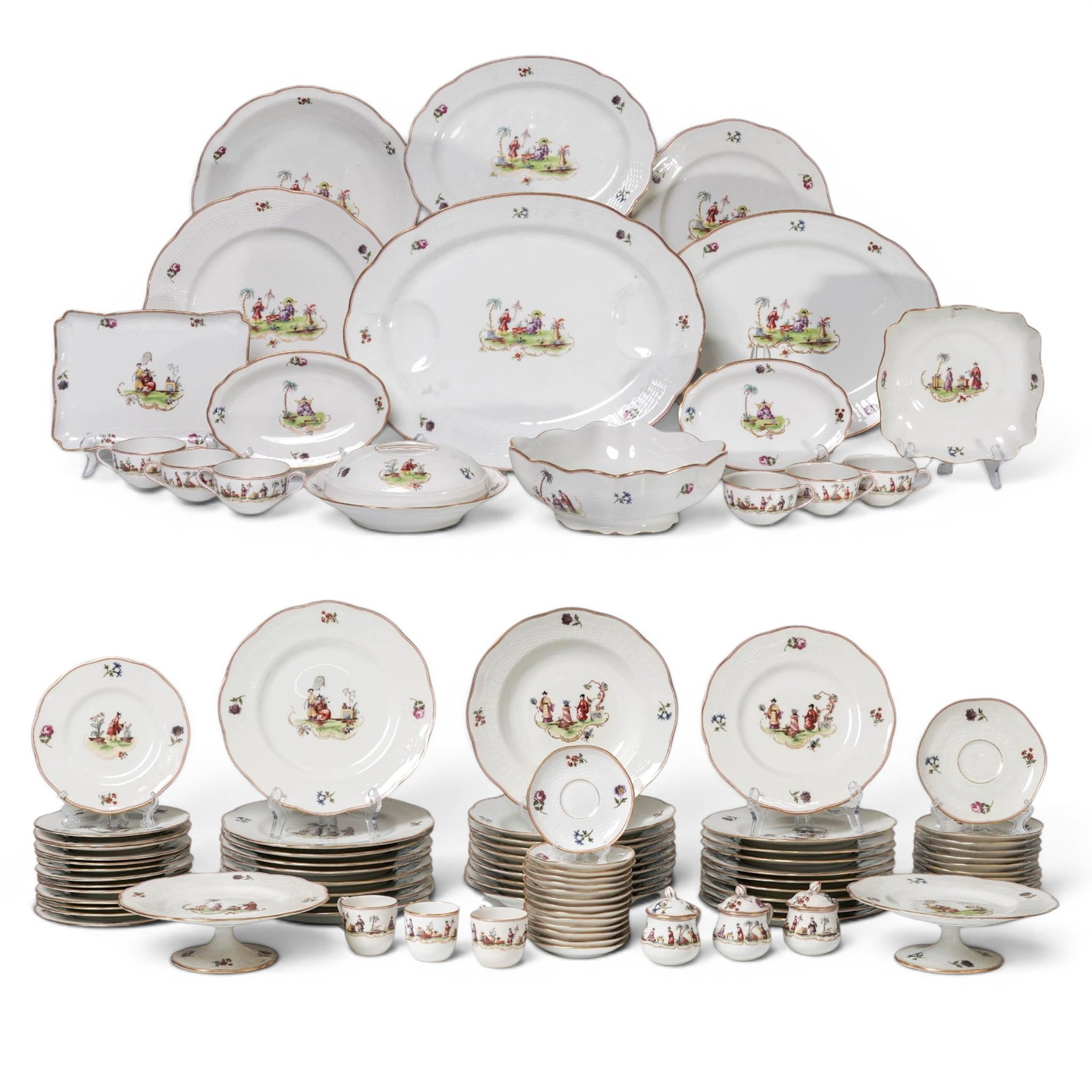 (227 pc) Limoges Haviland "Au Vase Etrusque" Porcelain Service Set (1 of 18)