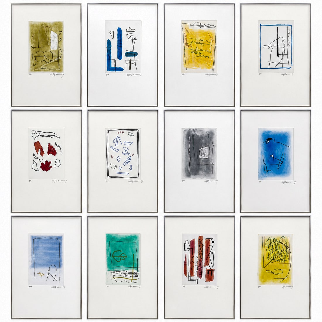 (24 pc) Albert Rafols-Casamada (Spaniard, 1923-2009) "Policromia O La Galeria Dels Miralls" Suite & (1 of 19)