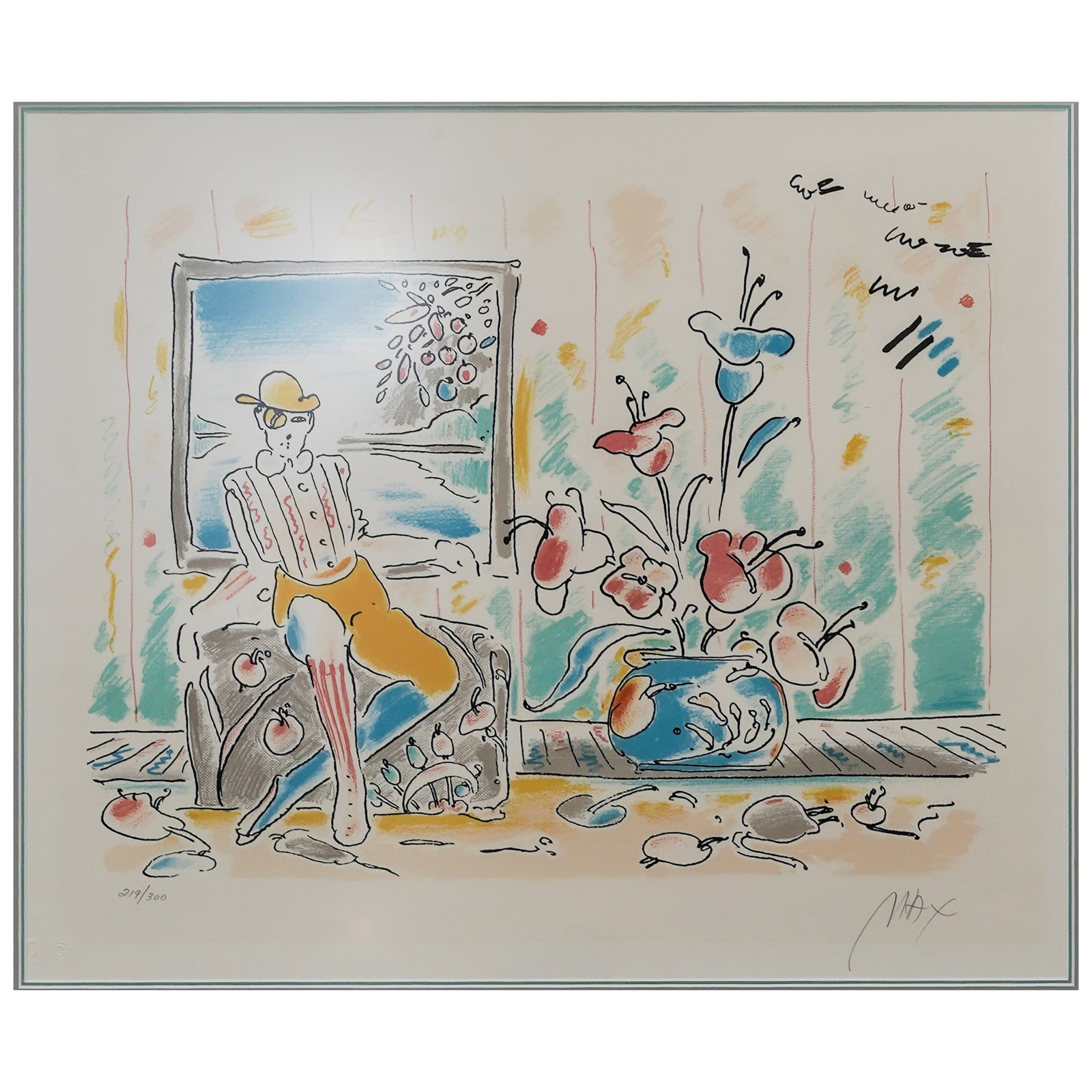 Peter Max (American, 1937) "Zero & Flowers" Lithograph (1 of 9)