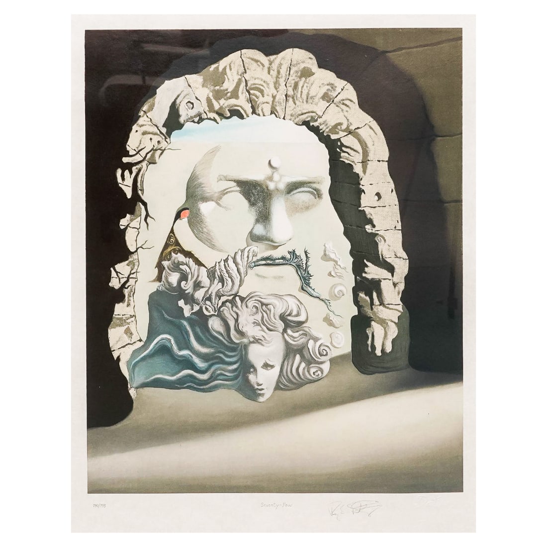 Salvador Dali (Spanish, 1904-1989) "Destino #74" Serigraph: Salvador Dali (Spanish, 1904-1989) "Destino #74" Serigraph 20th Century, USa Limited edition color serigraph from the celebrated Destino portfolio, inspired by Salvador Dalí's collaboration with Walt