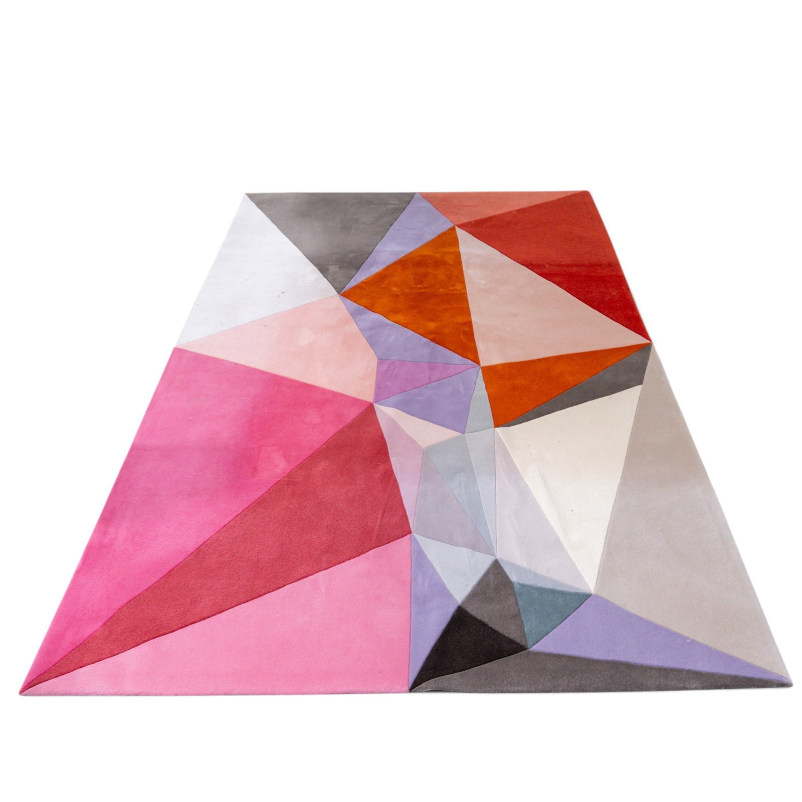 Attributed Paul Smith Designer Geometric Shape Split Rug - 2