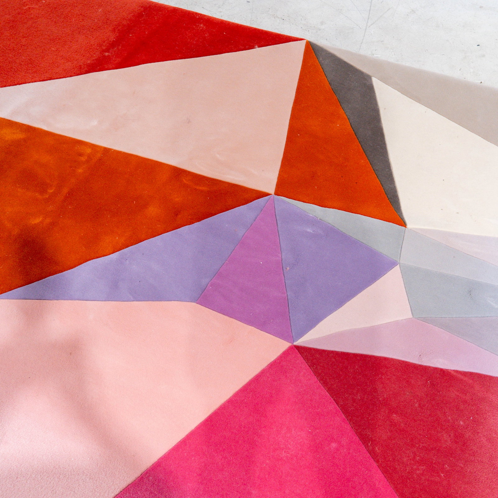 Attributed Paul Smith Designer Geometric Shape Split Rug - 6