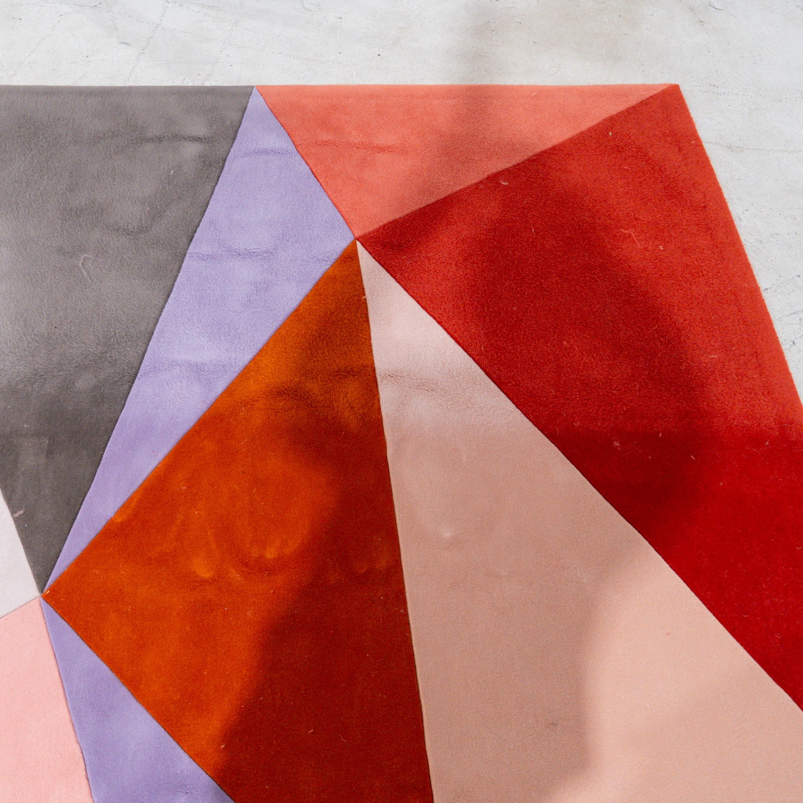 Attributed Paul Smith Designer Geometric Shape Split Rug - 8