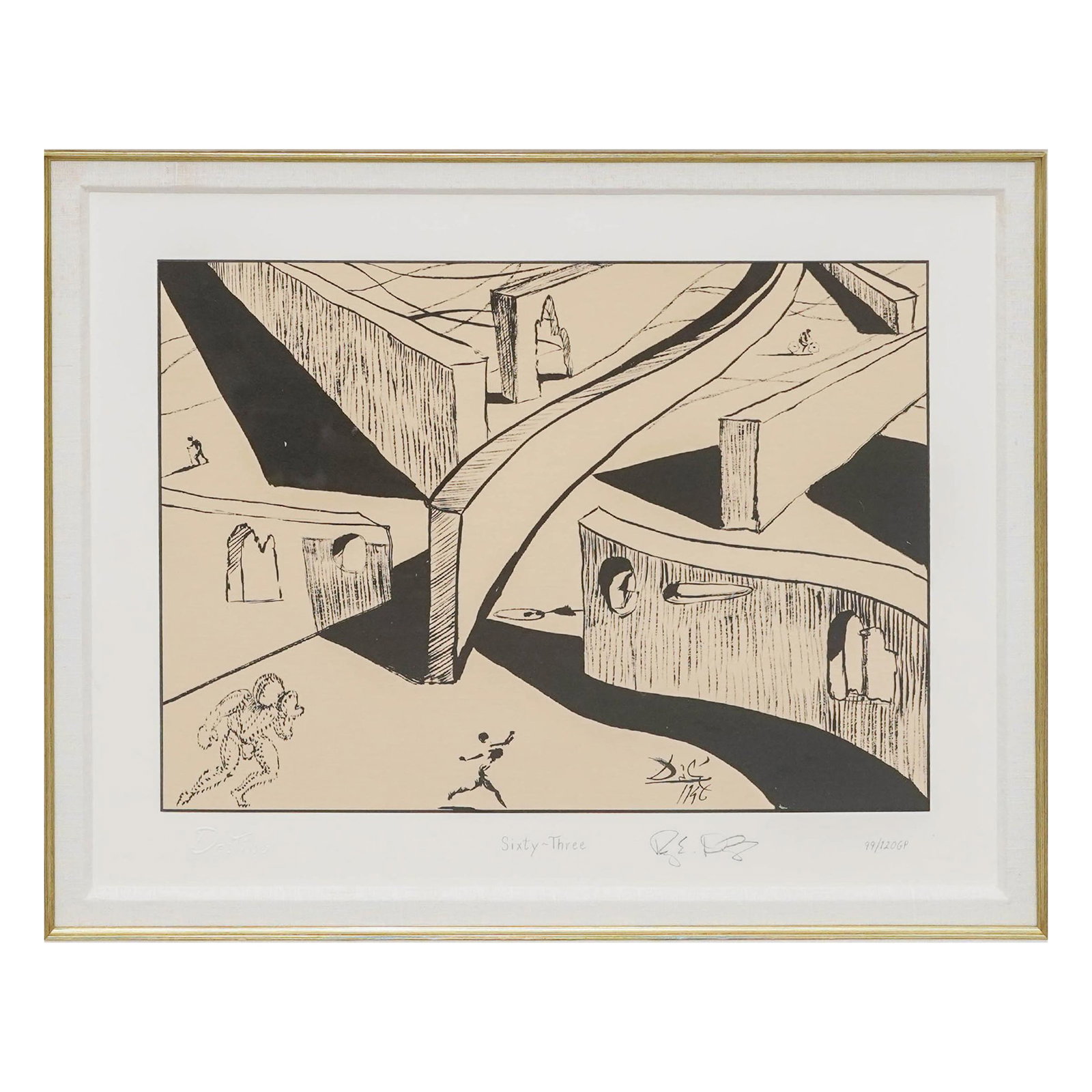Salvador Dali (Spanish, 1904-1989) "Destino #63" Color Serigraph: Salvador Dali (Spanish, 1904-1989) "Destino #63" Color Serigraph 20th Century, USA Limited edition Destino color serigraph after the collaborative project of Salvador Dalí and Walt Disney Studios, fe
