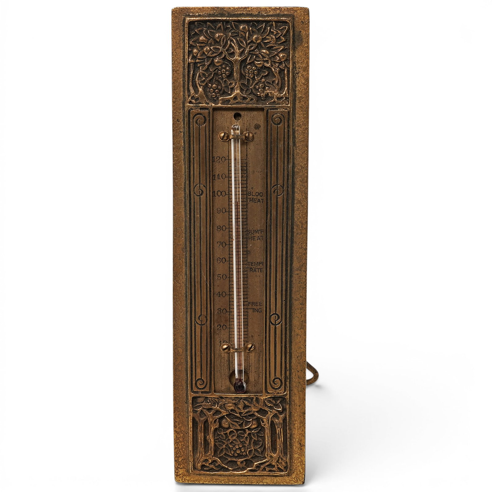 Tiffany Studios "Bookmark" Bronze Thermometer (1 of 8)