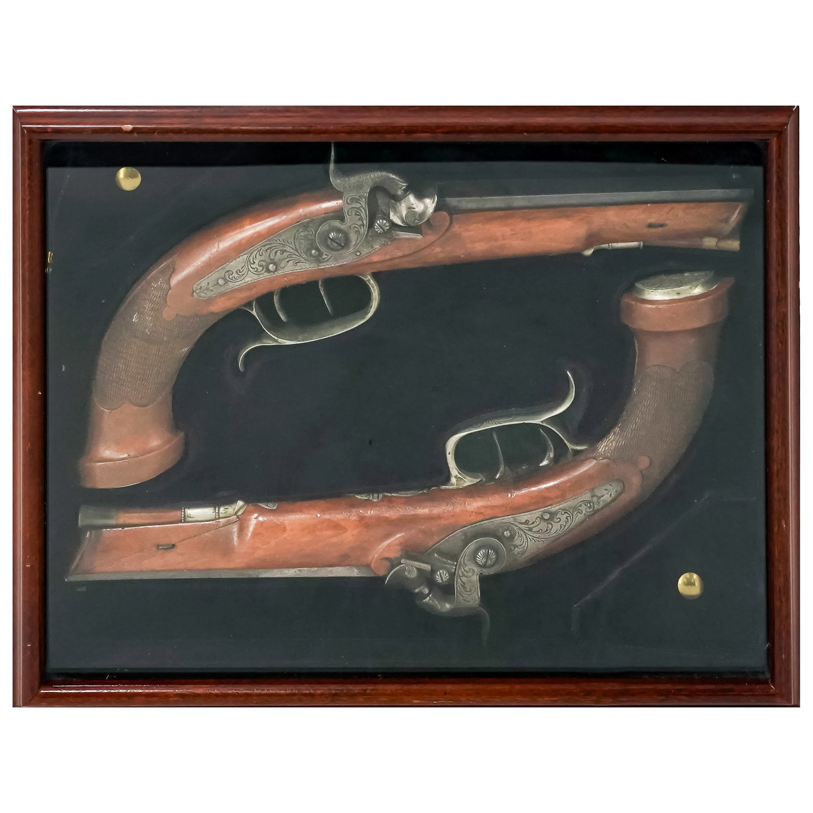 Antique Pair Klett & Sohne Co. Cased Percussion Target / Dueling Pistols: Antique Pair Klett & Sohne Co. Cased Percussion Target / Dueling Pistols c. 1840-1870, German This is a high quality, factory-matched pair of 19th century German percussion target or dueling pistols,