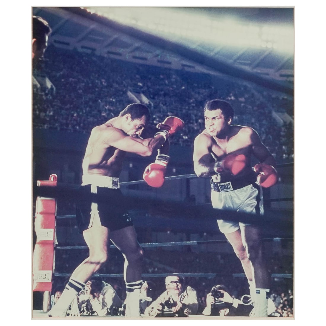 Muhammad Ali & Ken Norton (Autograph) Photograph: Muhammad Ali & Ken Norton (Autograph) Photograph c. 1973, USA Muhammad Ali & Ken Norton historic Heavyweight boxing match, from their legendary 1973 trilogy, with Ken Norton's signature on his torso
