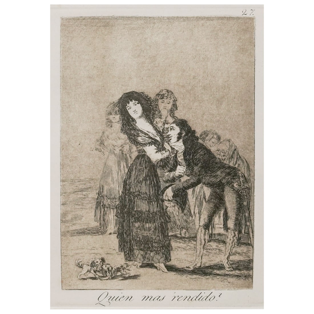 Francisco de Goya (Spaniard, 1746-1828) Etching (1 of 8)