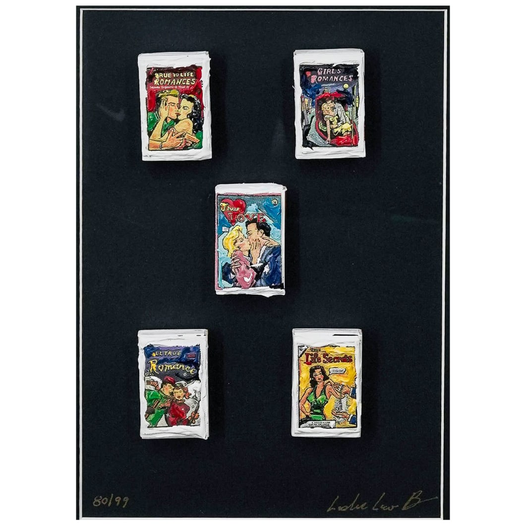 Leslie Lew (American, b. 1953) Neo-Pop Mixed Media: Leslie Lew (American, b. 1953) Neo-Pop Mixed Media 20th century, Mixed Media Artwork by contemporary American Neo Pop Artist Leslie Lew. The piece features her signature style of sculpted pop culture 