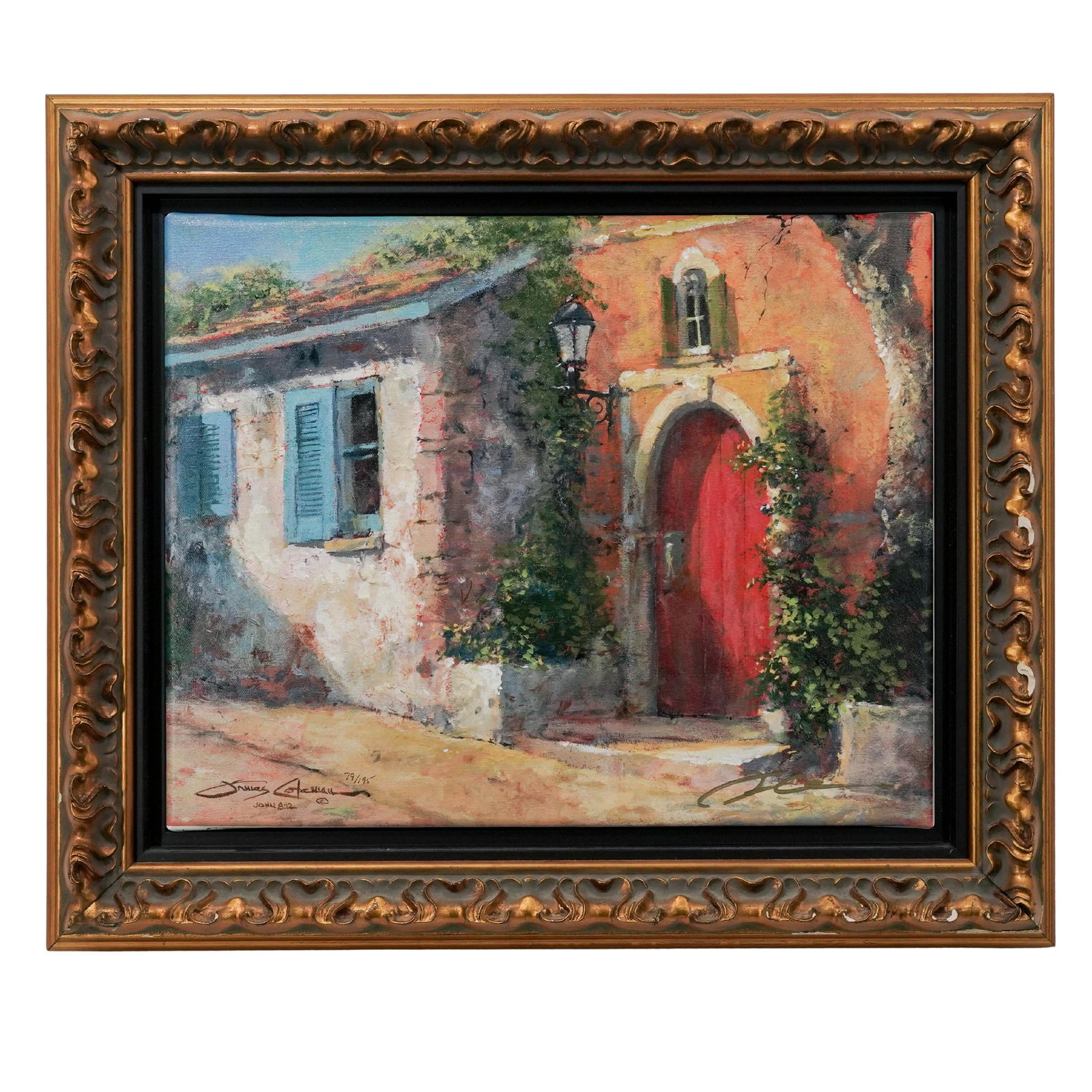 James Coleman (American, b. 1949) "The Red Door" Giclee Canvas (1 of 7)
