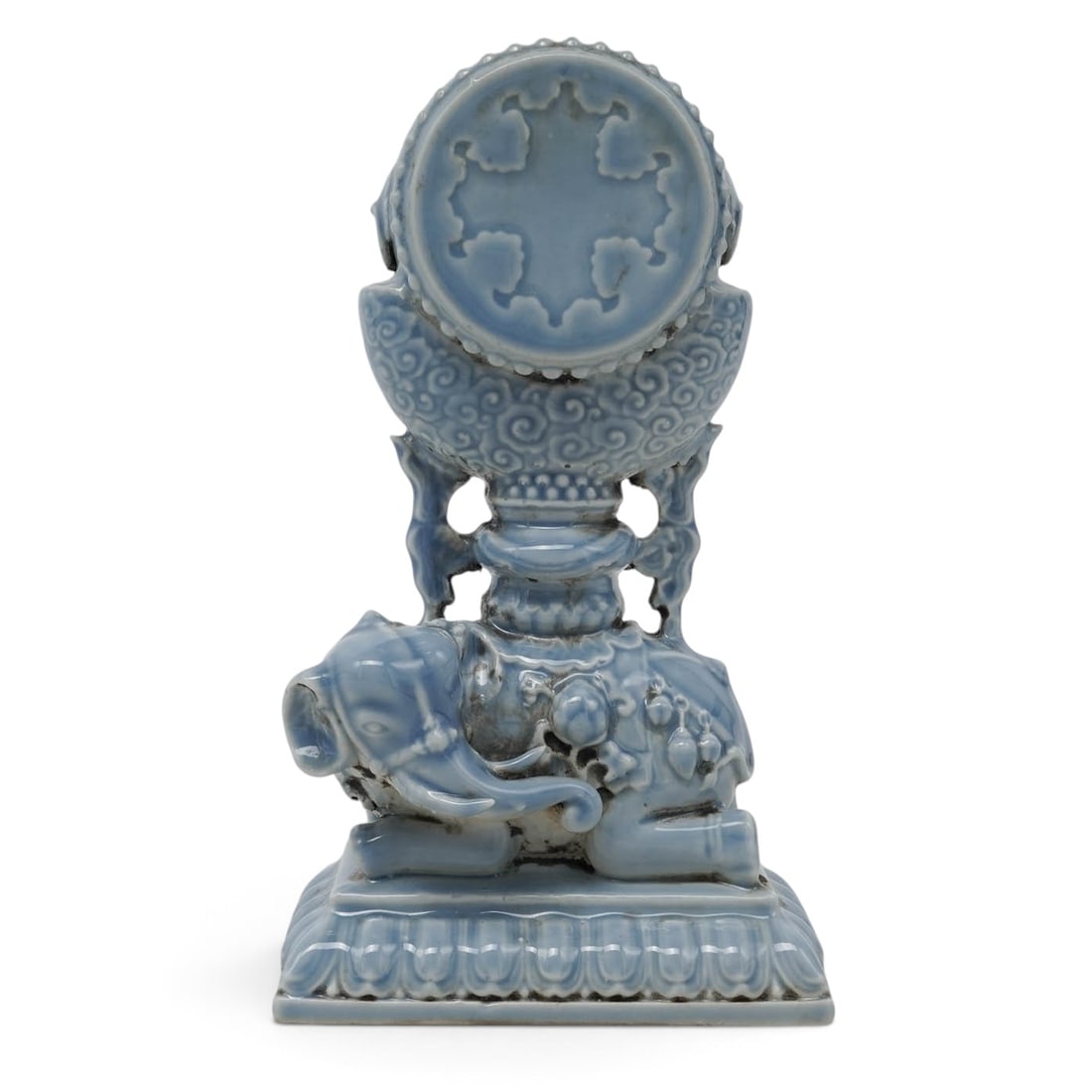 Chinese "Clair de Lune" Porcelain Altar Emblem (1 of 13)