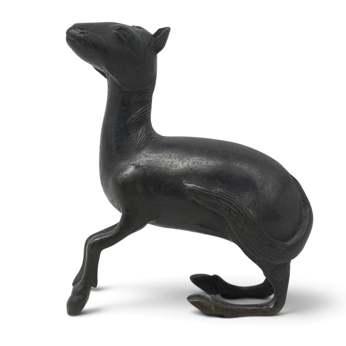 Chinese Ming Bronze Crouching Horse (1 of 9)
